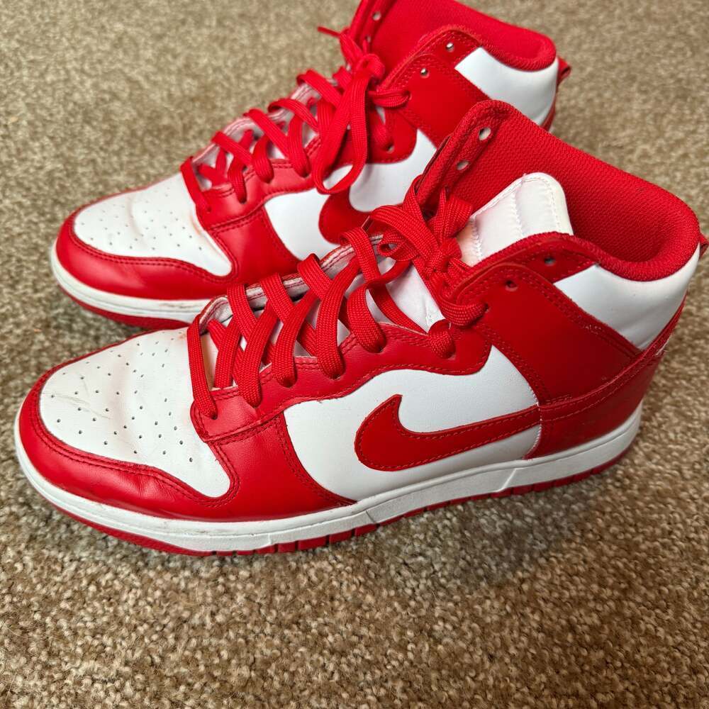 Nike Dunk High Championship University Red/White Men's Lightly Used Size 10